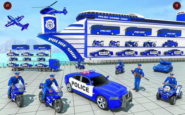 警察货物运输卡车(3)